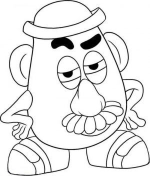 Easy Coloring Pages Mr Potato Head